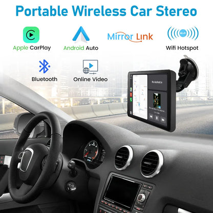 CarMate Companion: 7" Wireless CarPlay & Android Auto Smart Display