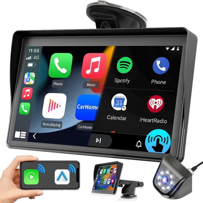 CarMate Companion: 7" Wireless CarPlay & Android Auto Smart Display